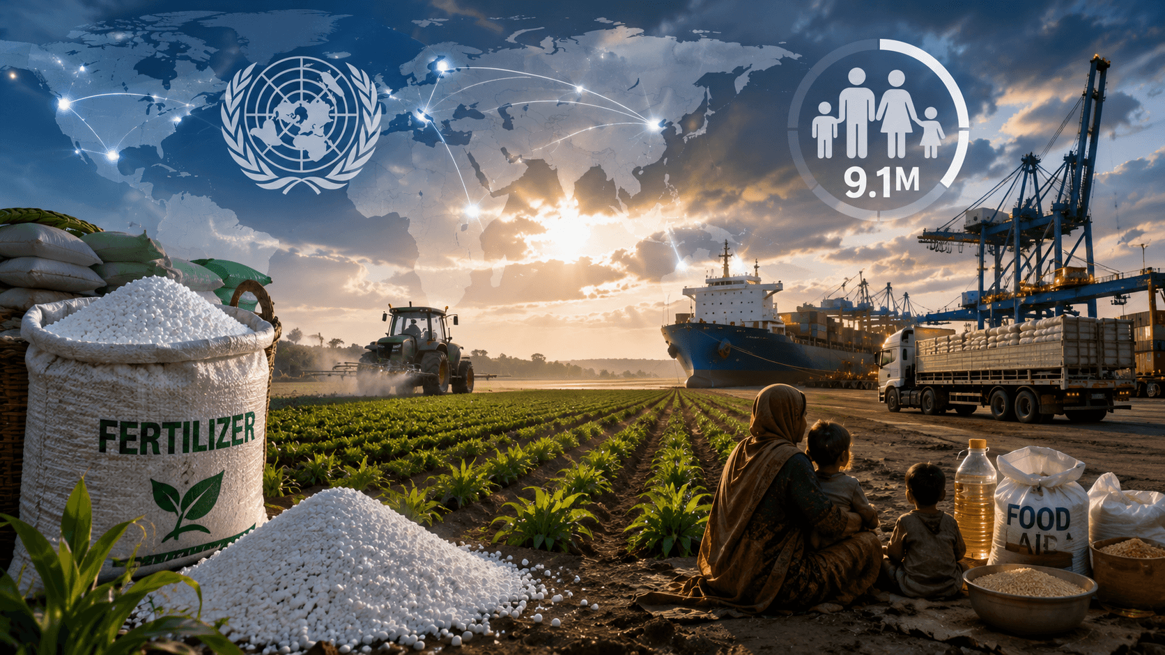 Seguridad alimentaria de los fertilizantes: actualización de la ONU: 9,1 millones de personas en situación de inseguridad alimentaria corren el riesgo de depender del suministro de julio